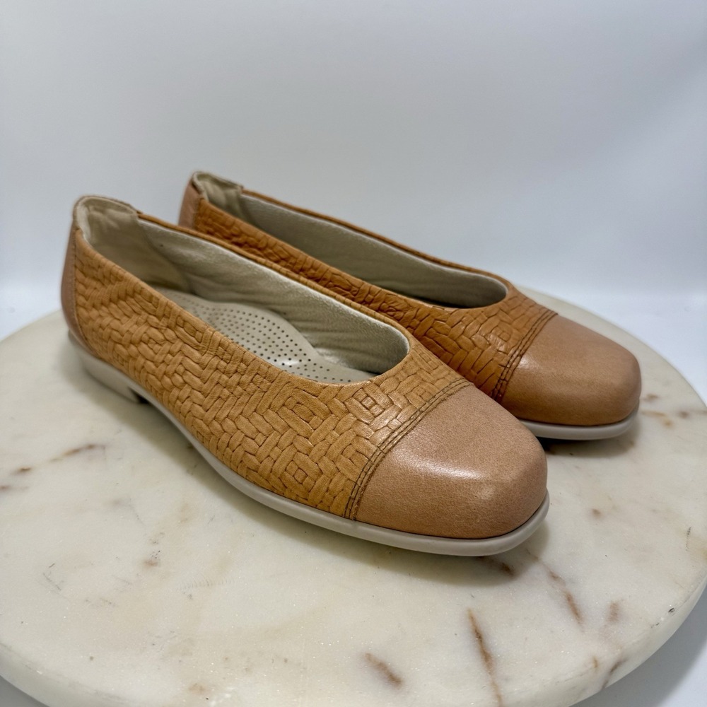 SAS Maui Tripad Comfort Wheat Leather Loafer 6.5M Supportive Shoes Fast Ship